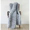 Hand Knitted Chunky Blanket Thick Acrylic Yarn Blanket Home Decor Throw Rug - Grey