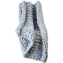 Hand Knitted Chunky Blanket Thick Acrylic Yarn Blanket Home Decor Throw Rug - Grey