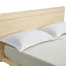 Natural Solid Wood Bed Frame Bed Base with Headboard Double