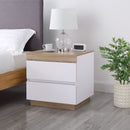 Ashley Coastal White Wooden Bedside Table