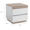 Ashley Coastal White Wooden Bedside Table