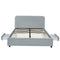 Kevin Charcoal Grey Storage Bed with 2 Drawers in King
