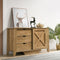 Mica Wooden Sliding door Sideboard with 3 Drawers