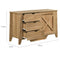 Mica Wooden Sliding door Sideboard with 3 Drawers