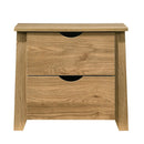 Mica Wooden Bedside Table with 2 Drawers