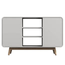 Merlin White Modern Retro Sideboard Buffet Table