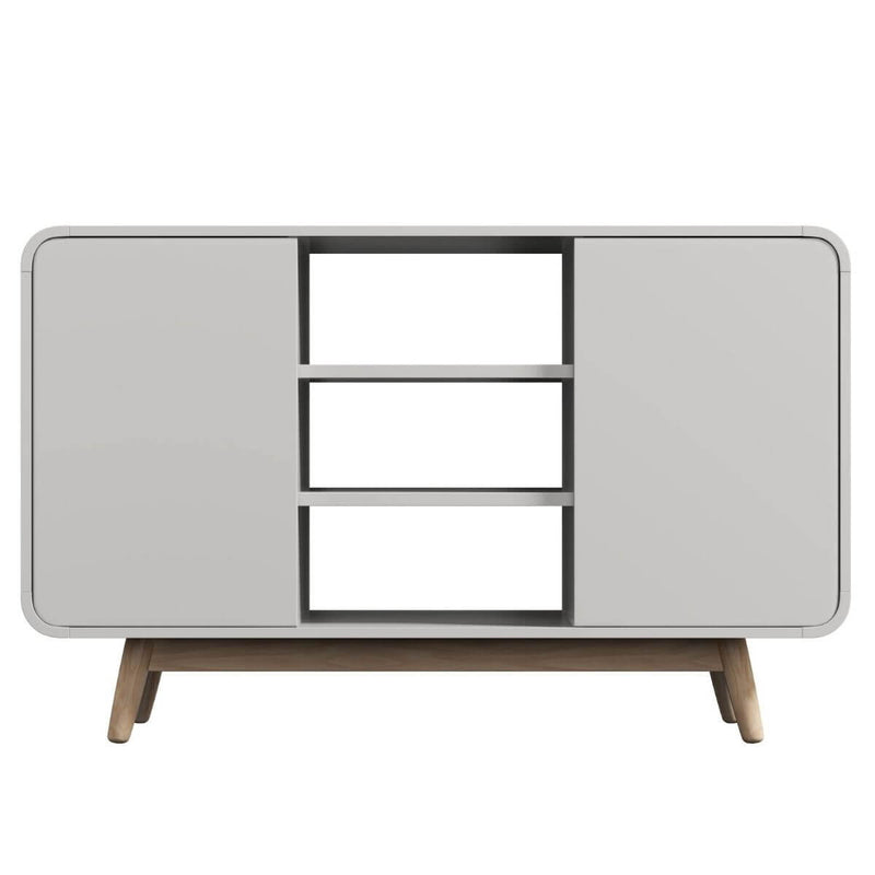 Merlin White Modern Retro Sideboard Buffet Table