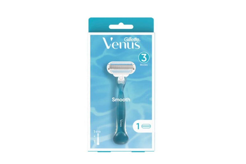 Venus Smooth Women's Razor - 1 Razor Handle + 1 Blade Refill