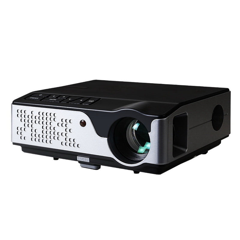 Devanti Video Projector Wifi USB Portable 4000 Lumens HD 1080P Home Theater Black