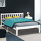 Artiss Double Full Size Wooden Bed Frame SOFIE Pine Timber Mattress Base Bedroom - Coll Online