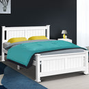 Artiss Queen Size Wooden Bed Frame Kids Adults Timber - Coll Online