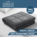 Giselle Weighted Blanket 11KG Heavy Gravity Blankets Adult Deep Sleep Ralax Washable - Coll Online