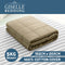 Giselle Bedding Cotton Weighted Blanket Heavy Gravity Deep Relax Sleep Adult 5KG Brown - Coll Online