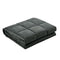 Giselle Bedding 7KG Cotton Weighted Blanket Deep Relax Sleeping Gravity Adult Black - Coll Online