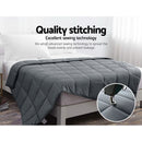 Giselle Bedding 2.3KG Plush Minky Weighted Gravity Blanket Deep Relax - Coll Online