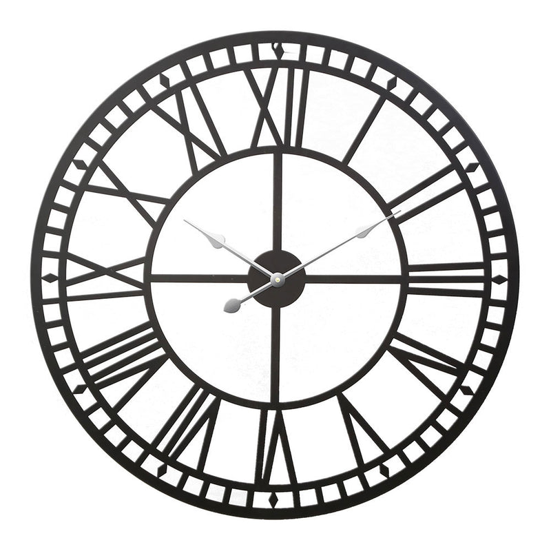 Wall Clock Extra Large Modern Silent No Ticking Movements 3D Home Office Kitchen Decor - 80cm - Coll Online