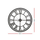 Wall Clock Extra Large Modern Silent No Ticking Movements 3D Home Office Kitchen Decor - 80cm - Coll Online