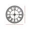 Wall Clock Extra Large Modern Silent No Ticking Movements 3D Home Office Kitchen Decor - 80cm - Coll Online