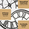 Wall Clock Extra Large Modern Silent No Ticking Movements 3D Home Office Kitchen Decor - 80cm - Coll Online