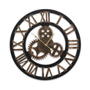 Wall Clock Extra Large Vintage Silent No Ticking Movements 3D Home Office Decor - 60cm - Coll Online