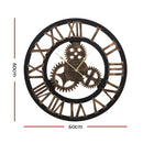 Wall Clock Extra Large Vintage Silent No Ticking Movements 3D Home Office Decor - 60cm - Coll Online