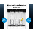 Devanti 22L Bench Top Water Cooler Dispenser Purifier Hot Cold Three Tap with 2 Replacement Filters - Coll Online