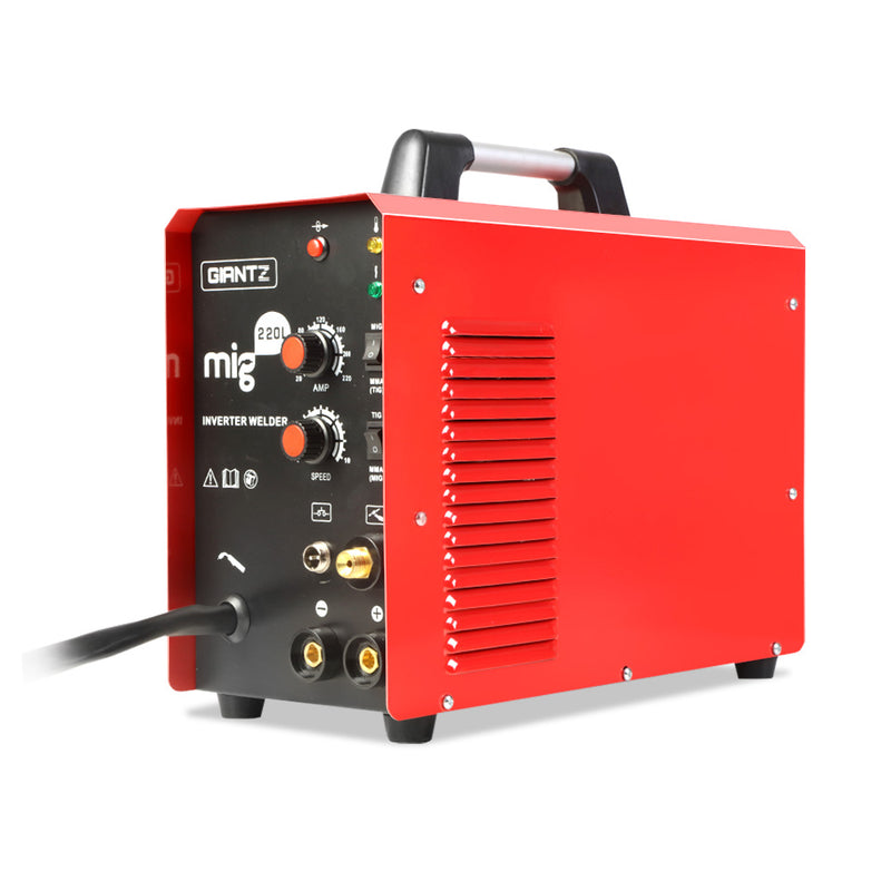 GIANTZ MIG MAG Welding Machine DC Inverter MMA Welder Gas Gasless Portable 220A - Coll Online