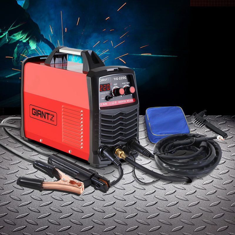 GIANTZ TIG Inverter Welder Portable MMA ARC Stick DC Gas Welding Machine 220Amp - Coll Online