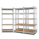 Giantz 5x0.9M Warehouse Shelving Racking Storage Garage Steel Metal Shelves Rack - Coll Online