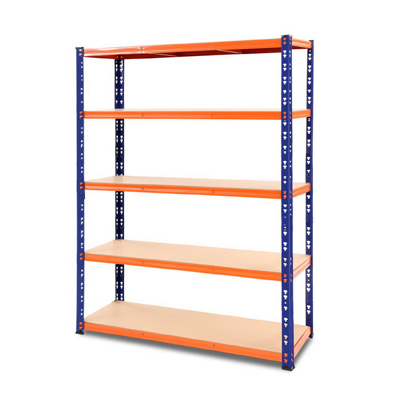 Giantz 1.2M Warehouse Racking Shelving Storage Shelf Garage Shelves Rack Steel Blue and Orange - Coll Online