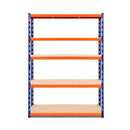 Giantz 1.2M Warehouse Racking Shelving Storage Shelf Garage Shelves Rack Steel Blue and Orange - Coll Online