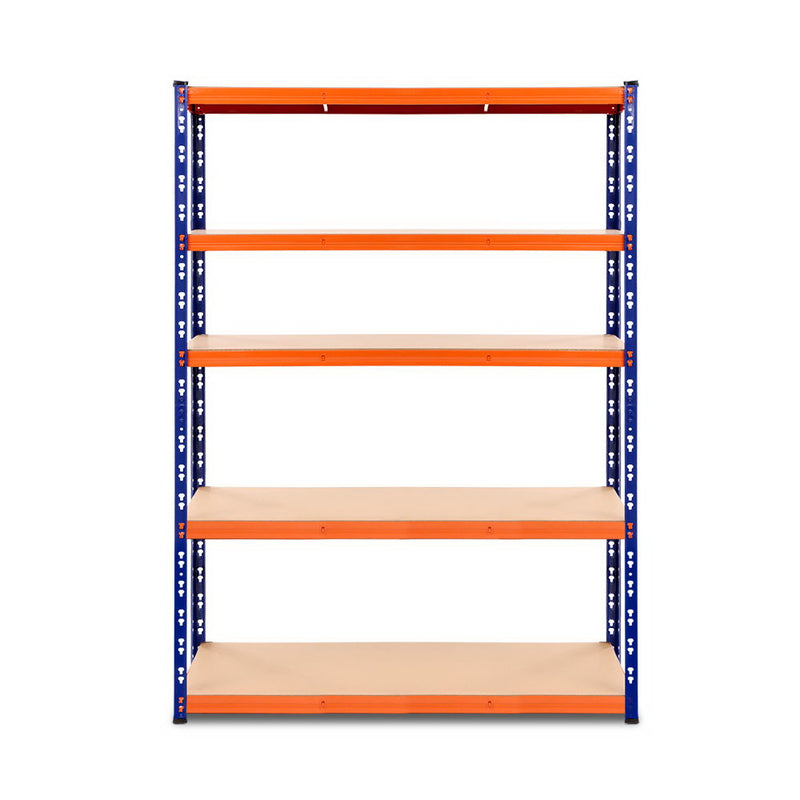 Giantz 1.2M Warehouse Racking Shelving Storage Shelf Garage Shelves Rack Steel Blue and Orange - Coll Online