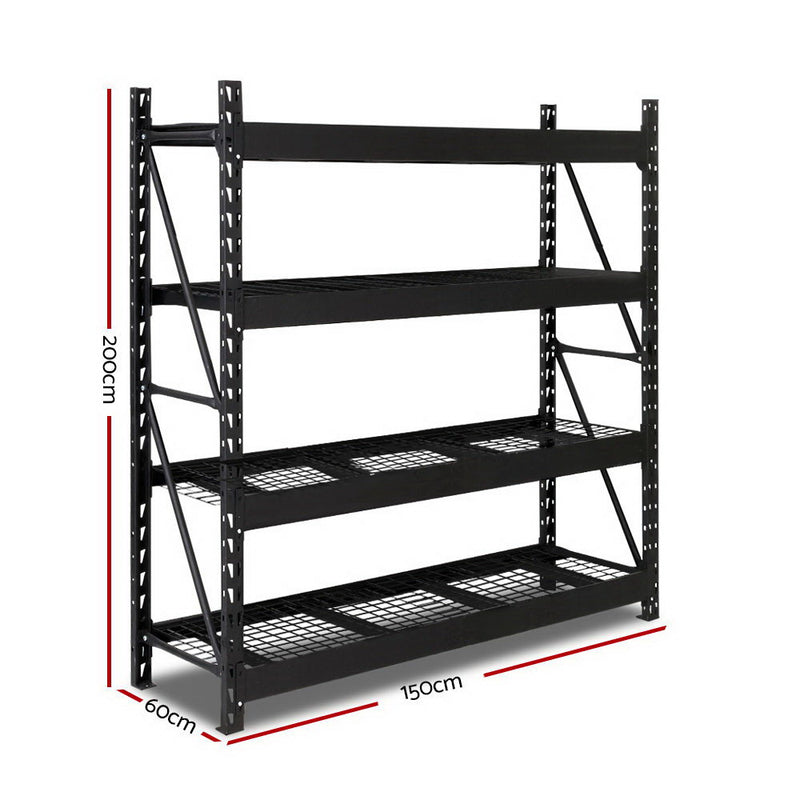 Giantz 1.5M Warehouse Racking Shelving Heavy Duty Steel Garage Storage Rack - Coll Online