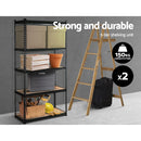 2x0.7M Warehouse Shelving Racking Storage Garage Steel Metal Shelves Rack - Coll Online