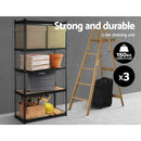 3x0.7M Warehouse Shelving Racking Storage Garage Steel Metal Shelves Rack - Coll Online