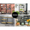 5x0.9M 5-Shelves Steel Warehouse Shelving Racking Garage Storage Rack Black - Coll Online