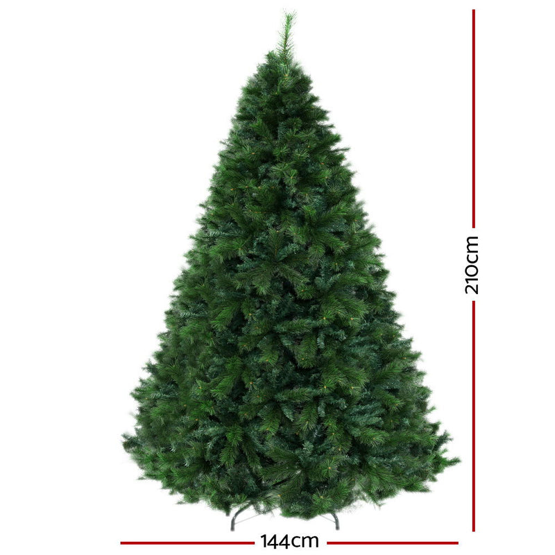 Jingle Jollys Christmas Tree 2.1M 6FT Xmas Decoration Green Home Decor 1584 Tips - Coll Online