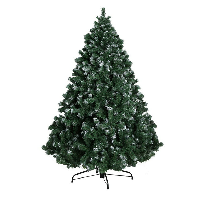 Jingle Jollys 7FT Christmas Snow Tree - Coll Online