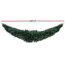 Jingle Jollys Christmas Garland 2.4M Xmas Wreath Decoration Home Decor - Coll Online