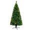 Jingle Jollys Christmas Tree 2.1M 7FT LED Xmas Fibre Optic Multi Warm White