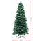 Jingle Jollys Christmas Tree 1.8M 6FT LED Xmas Multi Colour Lights Optic Fibre