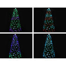 Jingle Jollys Christmas Tree 1.8M 6FT LED Xmas Multi Colour Lights Optic Fibre