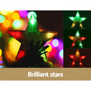 Jingle Jollys Christmas Tree 2.1M 7FT LED Xmas Multi Colour Lights Optic Fibre