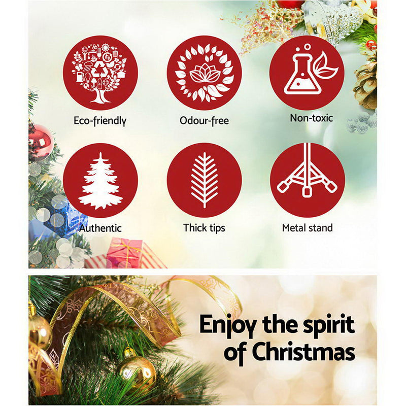 Jingle Jollys 2.1M 7FT Christmas Tree Xmas Decoration Home Decor 700 Tips Green - Coll Online