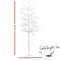 Jingle Jollys 2.1M LED Christmas Branch Tree 480 LED Xmas Warm White Optic Fiber - Coll Online