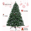 Jingle Jollys 6FT Christmas Snow Tree - Green - Coll Online