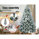 Jingle Jollys Snowy Christmas Tree 2.1M 7FT Xmas Decorations 859 Tips