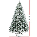 Jingle Jollys Snowy Christmas Tree 2.4M 8FT Xmas Decorations