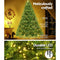 Jingle Jollys 2.4M 8FT Christmas Tree 1488 LED Lights 1488 Tips Warm White Green - Coll Online