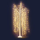 Jingle Jollys 1.8M LED Christmas Tree Willow Xmas Fibre Optic Warm White Lights